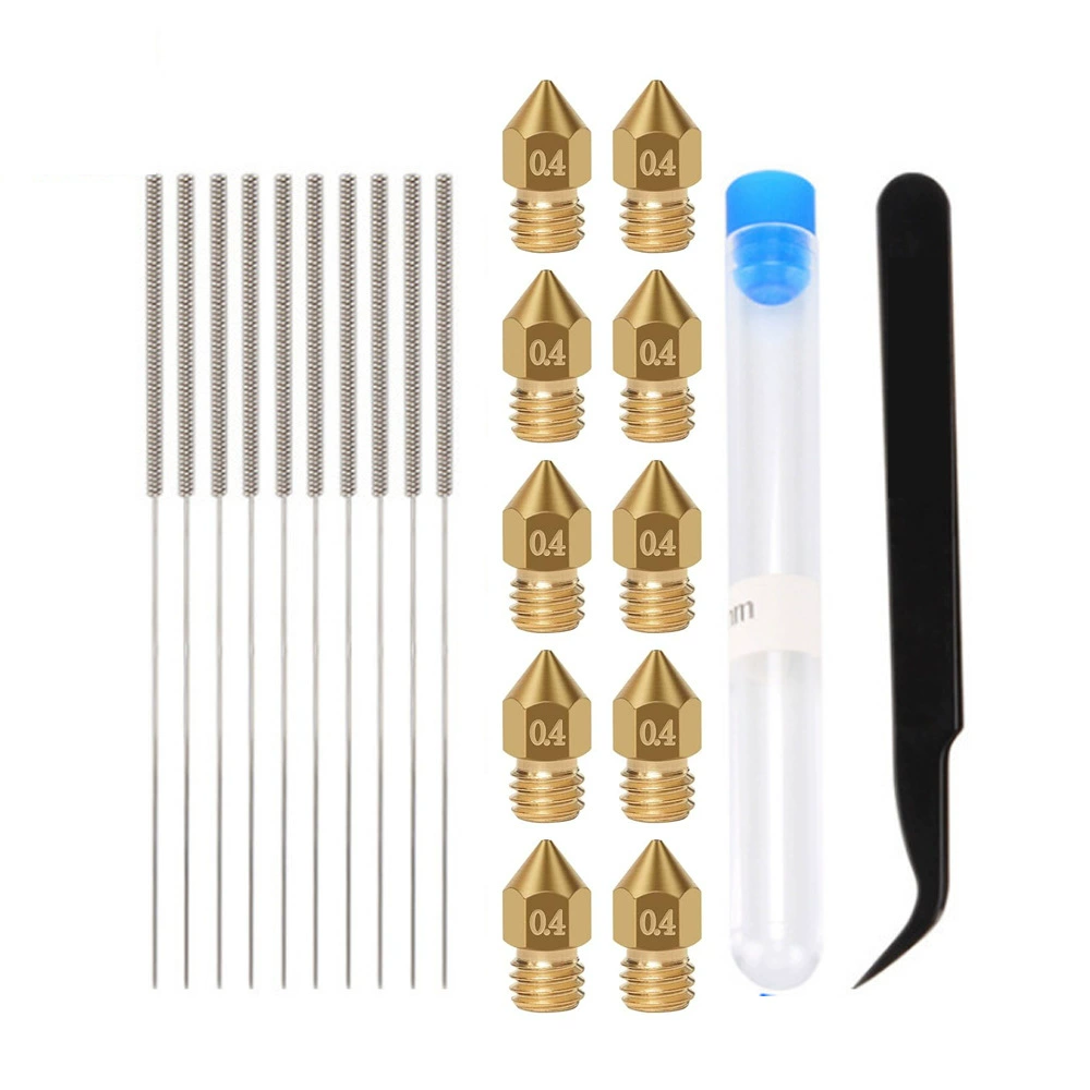 3D Принтер Аксессуары MK8 0.4mm латунная насадка для печати головки для очистки иглы через иглу пинцет набор гаечных ключей