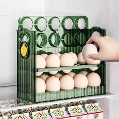 冰箱用侧门鸡蛋收纳盒食品级保鲜盒专用整理收纳翻转鸡蛋盒鸡蛋托