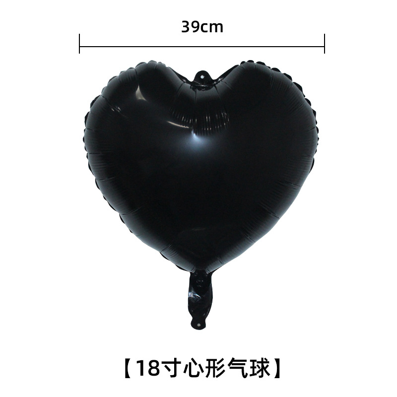 18 pulgadas amor globo de aluminio boda Día de San Valentín Día de Año Nuevo decoración suministros sala de bodas en forma de corazón globo de papel de aluminio