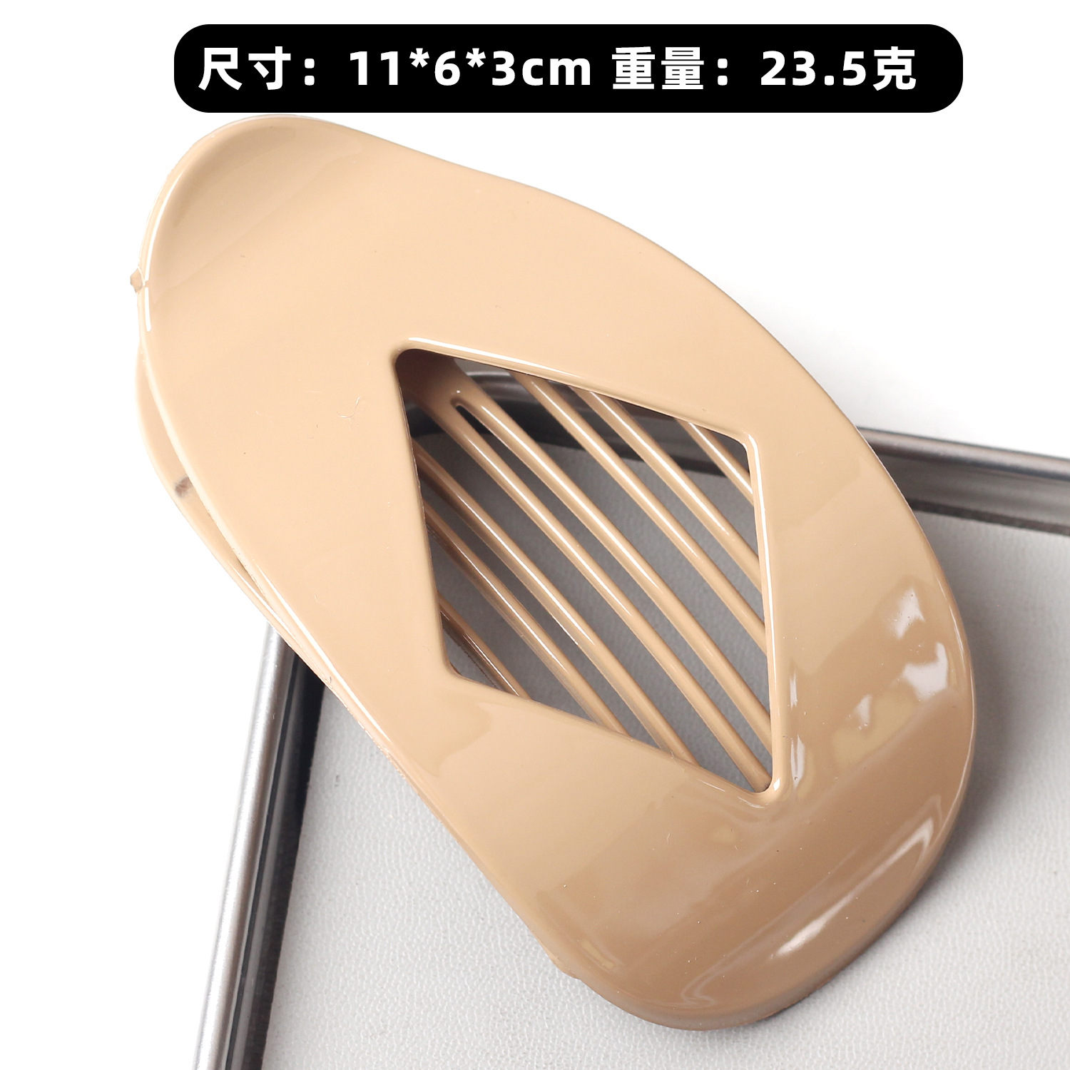 La nueva horquilla de diamante plano para PC, la parte posterior de la cabeza, la pinza para el cabello, el diseño curvo, el temperamento de la pinza de tiburón, los accesorios para el cabello image 18