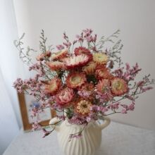 麦秆菊干花真花小雏菊七彩菊菠萝菊干花花束民宿家居客厅装饰摆件