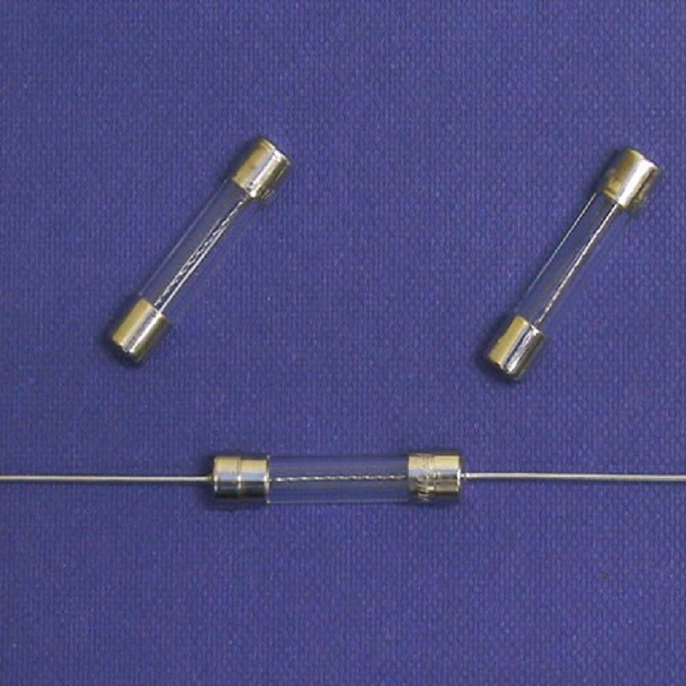 Предохранитель тока с медленным разрывом 6Q (Сертификация PSE), стеклянная трубка с плавким предохранителем 6,3x3,2 с плоской головкой