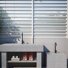 大理石洗衣池搓衣板院子户外阳台洗菜池天然石头花岗岩洗手池jω