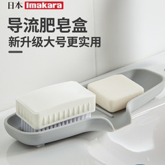 Soap box bubble net draining large non-slip household non-water-accumulating dormitory silicone diversion net celebrity water-draining soap box