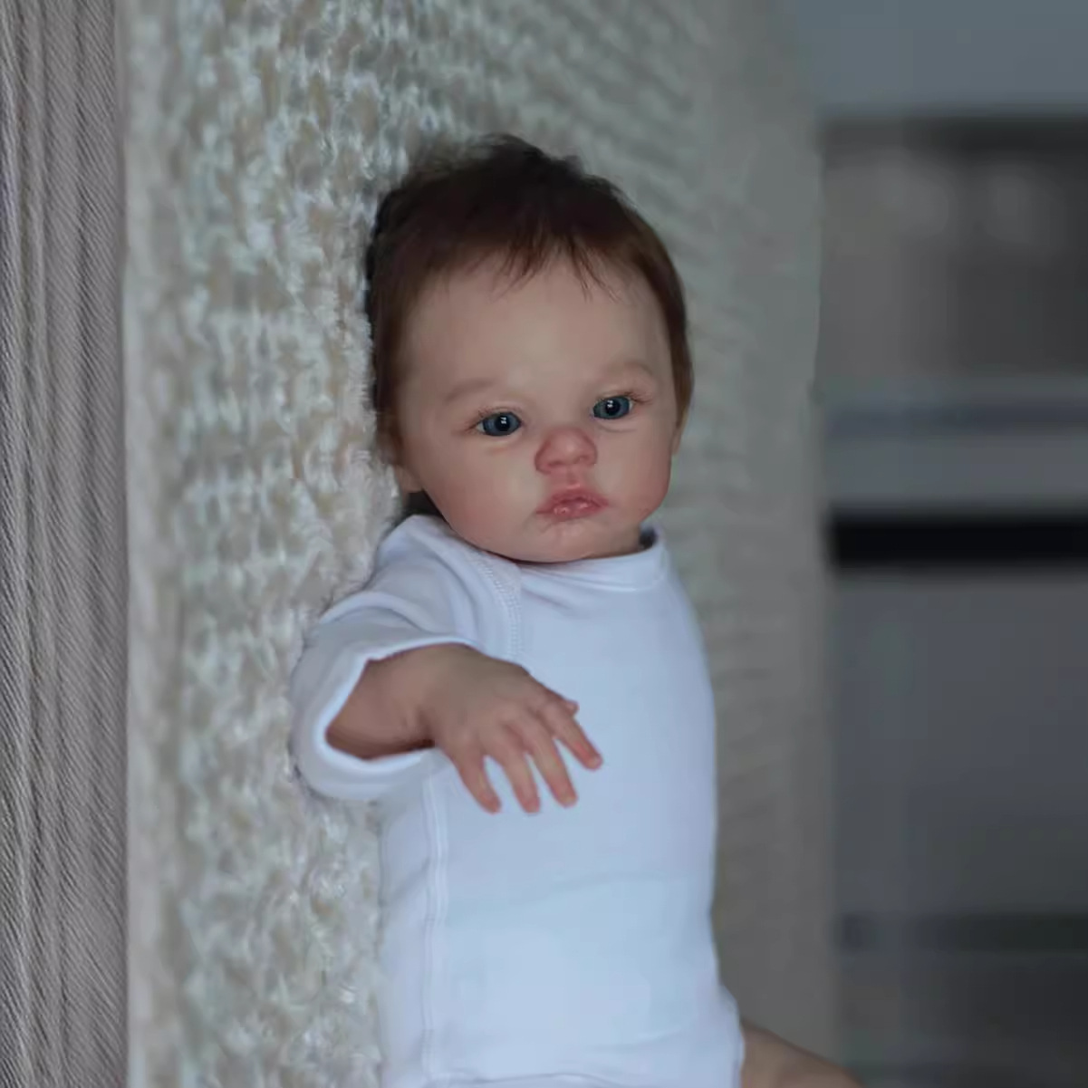 3D high-color/plain color Meadow reborn baby doll cross-border dropshipping reborn baby