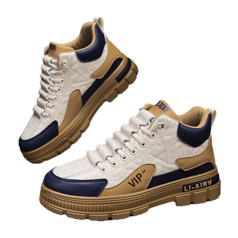 Zapatos para hombres 2026 nuevo otoño versátil herramientas casuales zapatos de patinaje de un pie deportivo de suela gruesa para aumentar el climax zapatos antideslizantes