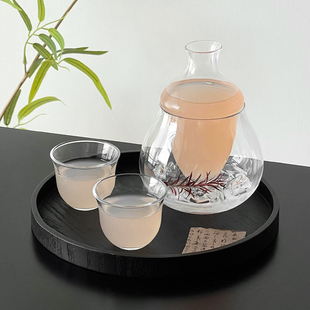Japanese-Style Ice Wine Decanter Glassware Creative Wine Dispenser Decanter Wine Glass High-Value Afternoon Tea Tea Set