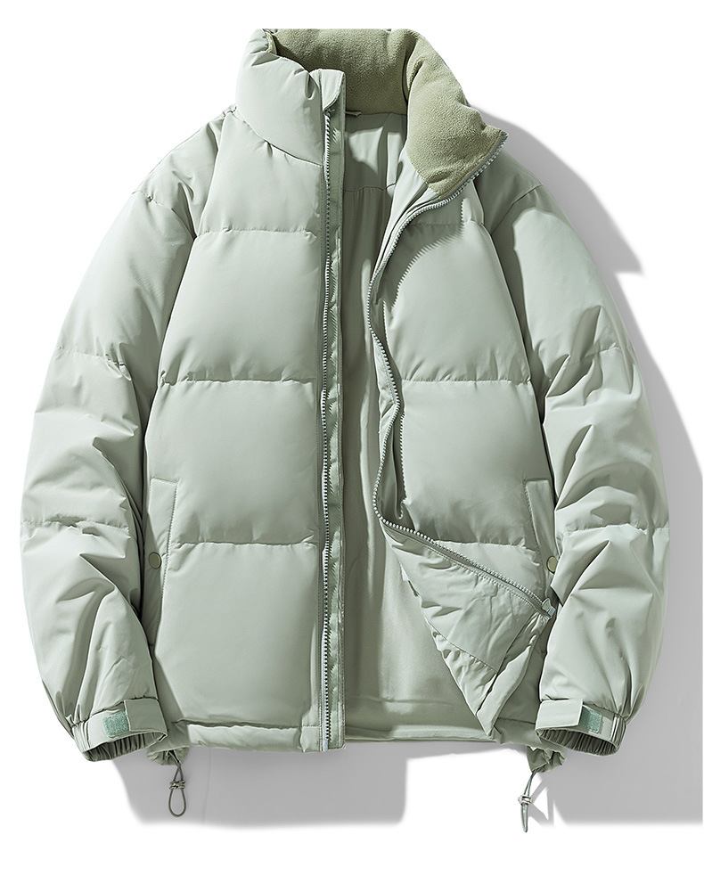 Men's Jacket Padded Winter Coat With Stand Collar For Outdoor Warmth_voghion.com