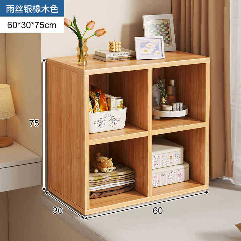 Librería pequeña en el balcón, ventana salediza, estantería, alféizar de la ventana, armario de almacenamiento, armario de almacenamiento, estante dividido de varias capas simple