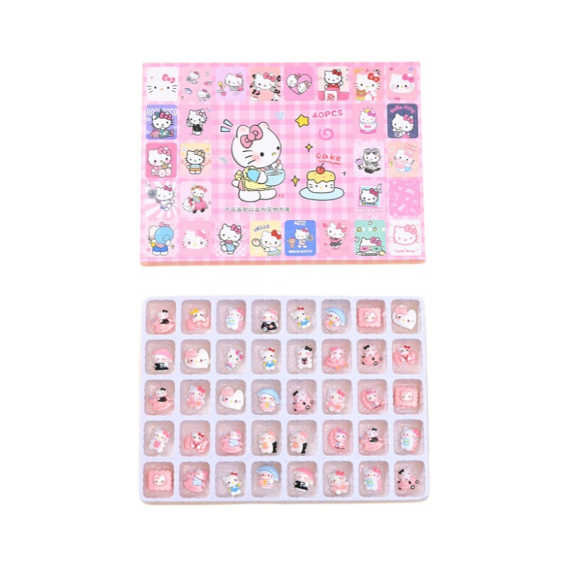40個入りギフトボックス、樹脂ブラインドボックスオーナメント、子供用小さなおもちゃ、ギフト、男の子と女の子へのホリデーギフト|undefined