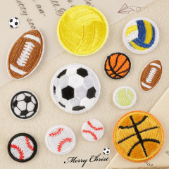 刺繍コンピュータ刺繍パッチ章仔サッカースケートボードスポーツシリーズパッチ