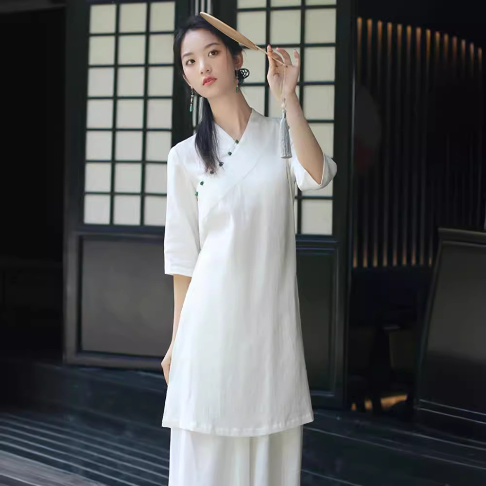 Hanfu improved cheongsam shirt