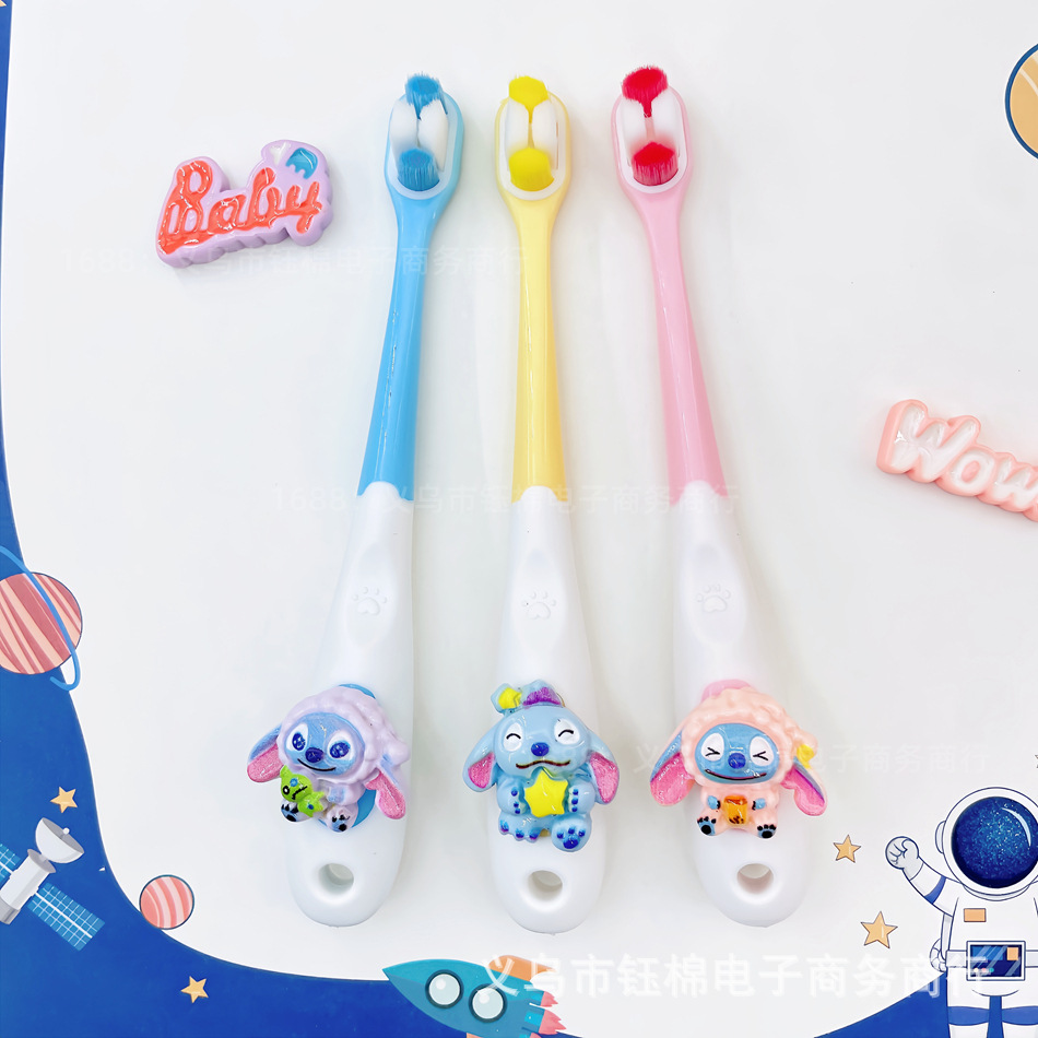 Cepillo de Dientes Infantil de Cerdas Suaves de 3 a 12 Años para Niños image 4