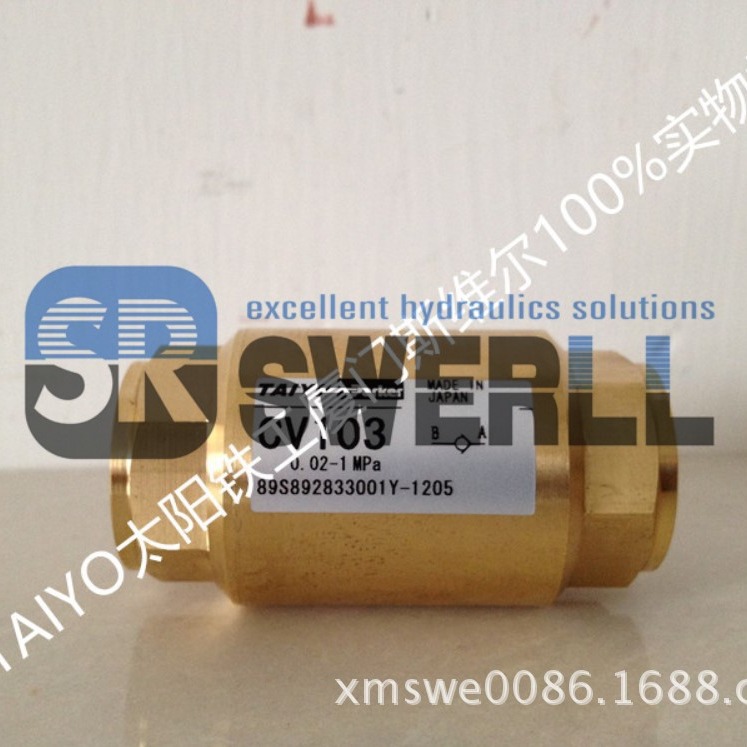 原装日本TAIYO太阳铁工电磁阀CV103 TAIYO太阳铁工专业代理销售