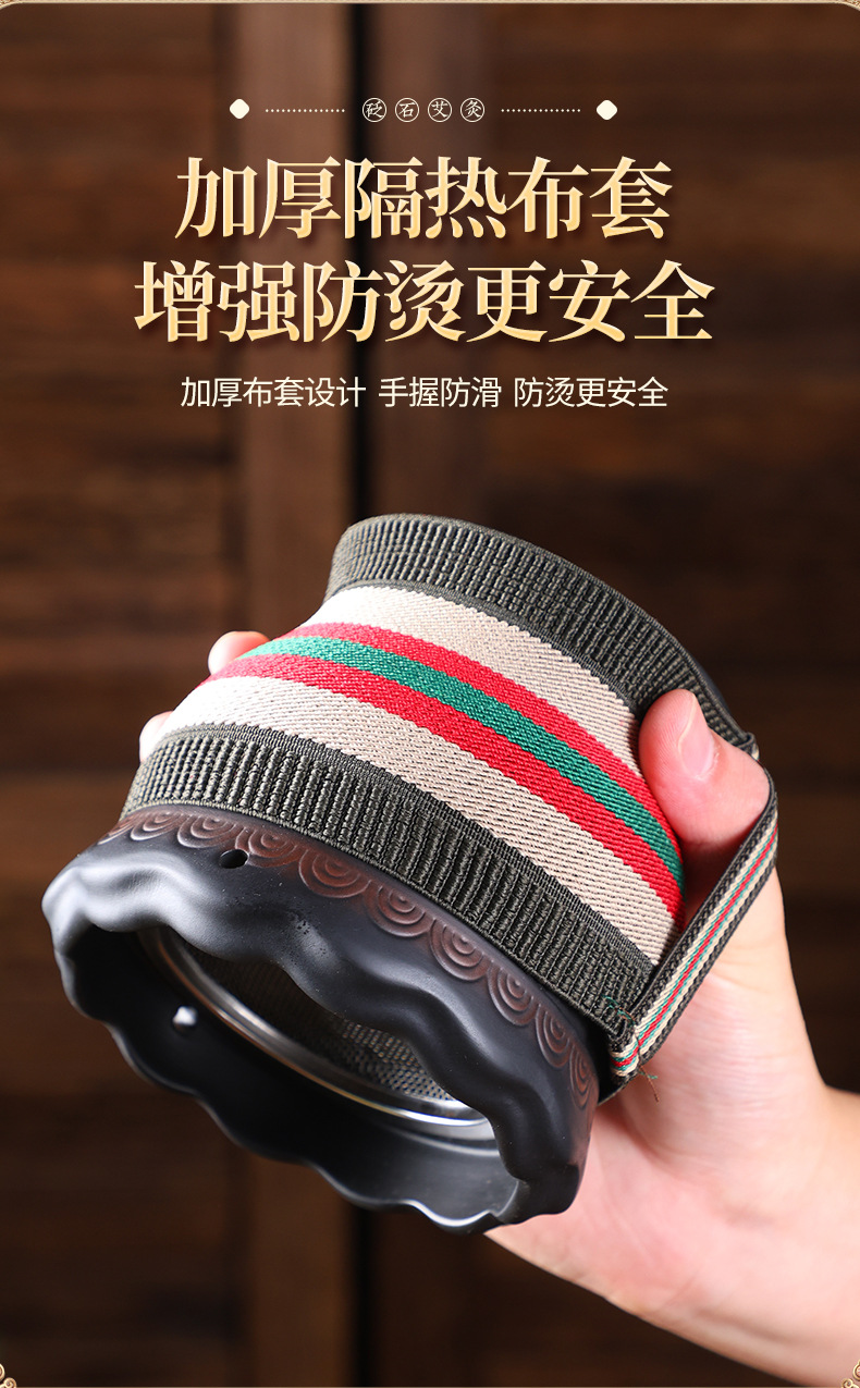 Bian Stone Fire Dragon Cup Moxibustion Jar for Home Meridian Massage and Gua Sha Therapy quality and texture