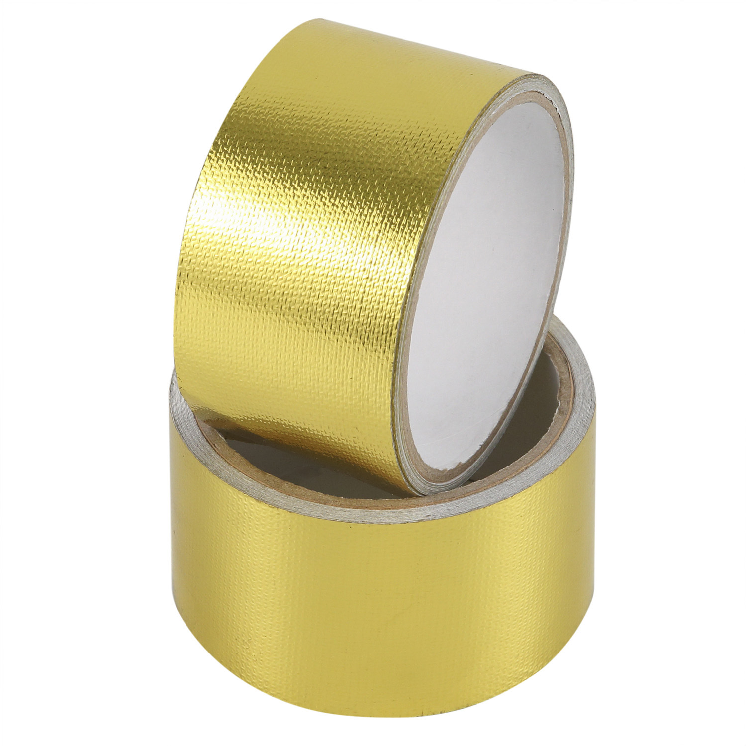 厂家供应金色铝箔胶带有衬纸铝箔玻纤胶带风管橱柜胶带耐高温背胶
