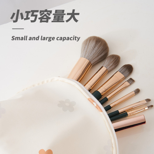 PU Waterproof Cosmetic Bag Travel Toiletries Storage Bag INS Style Portable Large Capacity Cosmetic Storage Bag