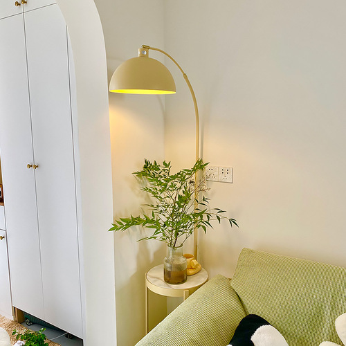  New Cream Style Living Room Fishing Lamp Side Table Floor Lamp Next to Sofa Integrated Light Luxurious Standing Lamp Table Lamp