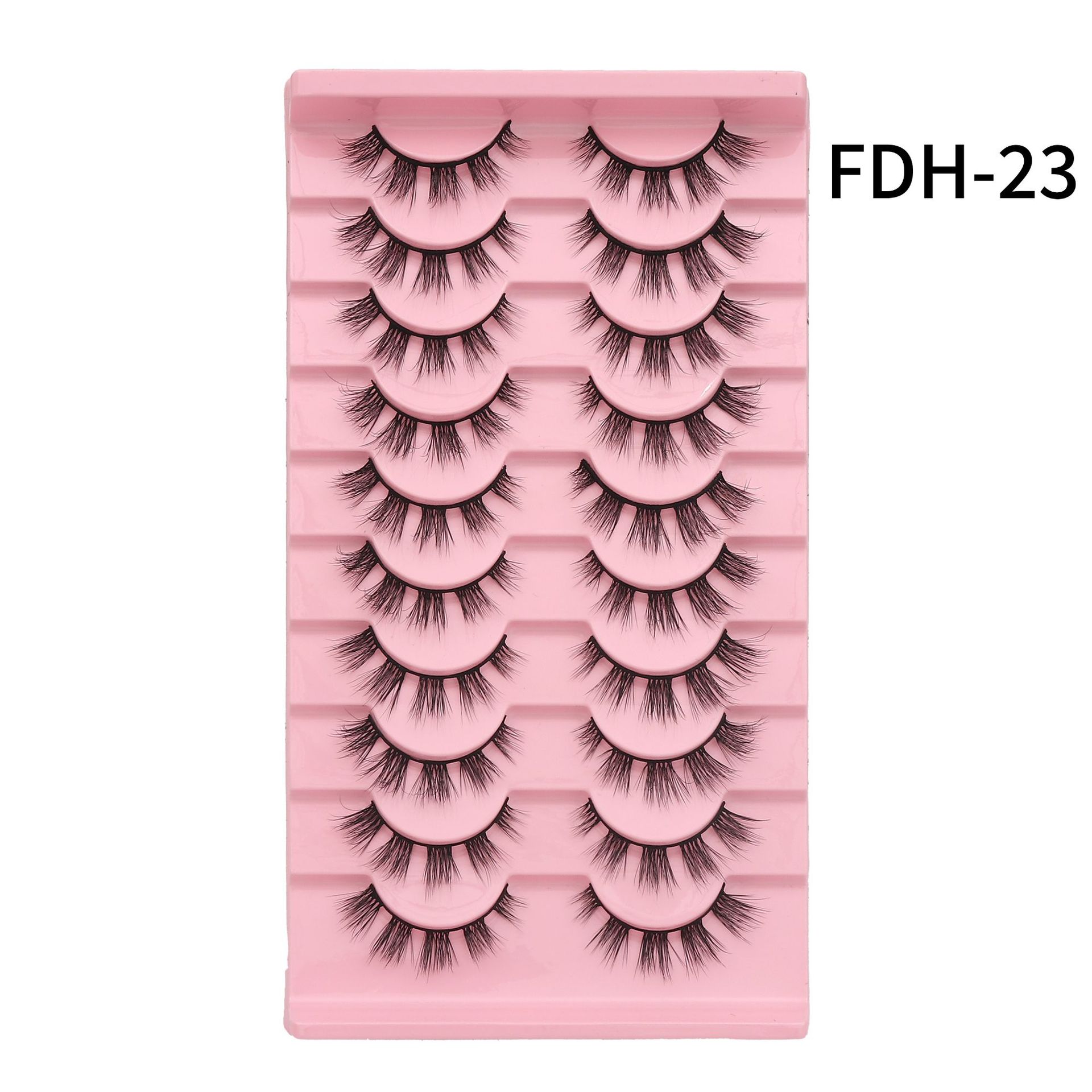 Fábrica al por mayor 10 pares de pestañas postizas 3D tridimensional multi-nivel segmentado pestañas gruesas suministro transfronterizo