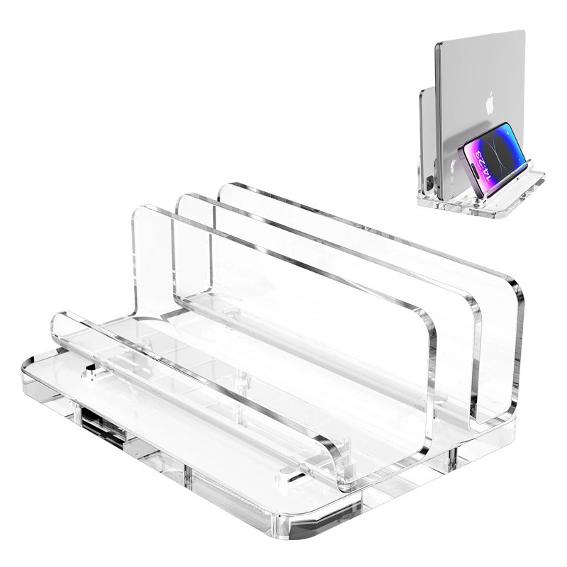 Настольным шкаф хранения кронштейна наклона выставочной витрины Фаблет прозрачным акриловым настольным повышенный подносом