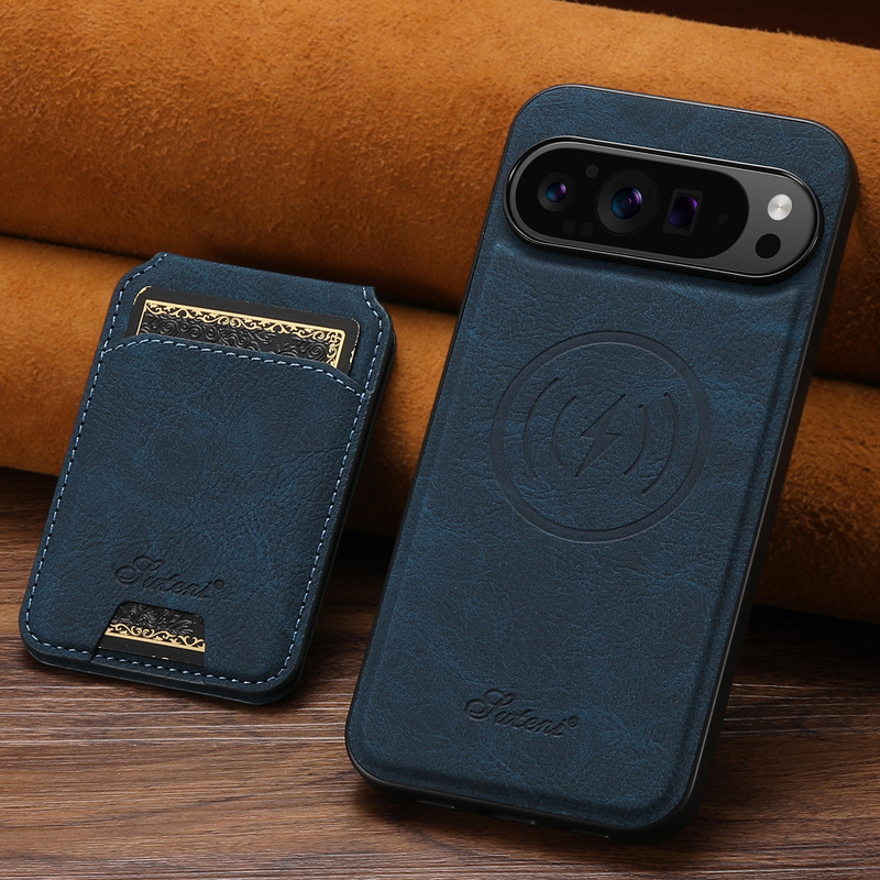 Suitable for Google 11Pro Mobile Phone Case, Magnetic 10-Card Holder, Magsafe Wireless Charging Stand, Apple 18 Leather Case Suitable for Google 11Pro Mobile Phone Case, Magnetic 10-Card Holder, Magsafe Wireless Charging Stand, Apple 18 Leather Case