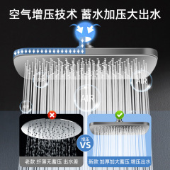 Pressure Shower Head with Large Flower Spray Nozzle for Home Bathroom, Shower Rain Shower Head, Pressure Bath Tub Head, Shower Set