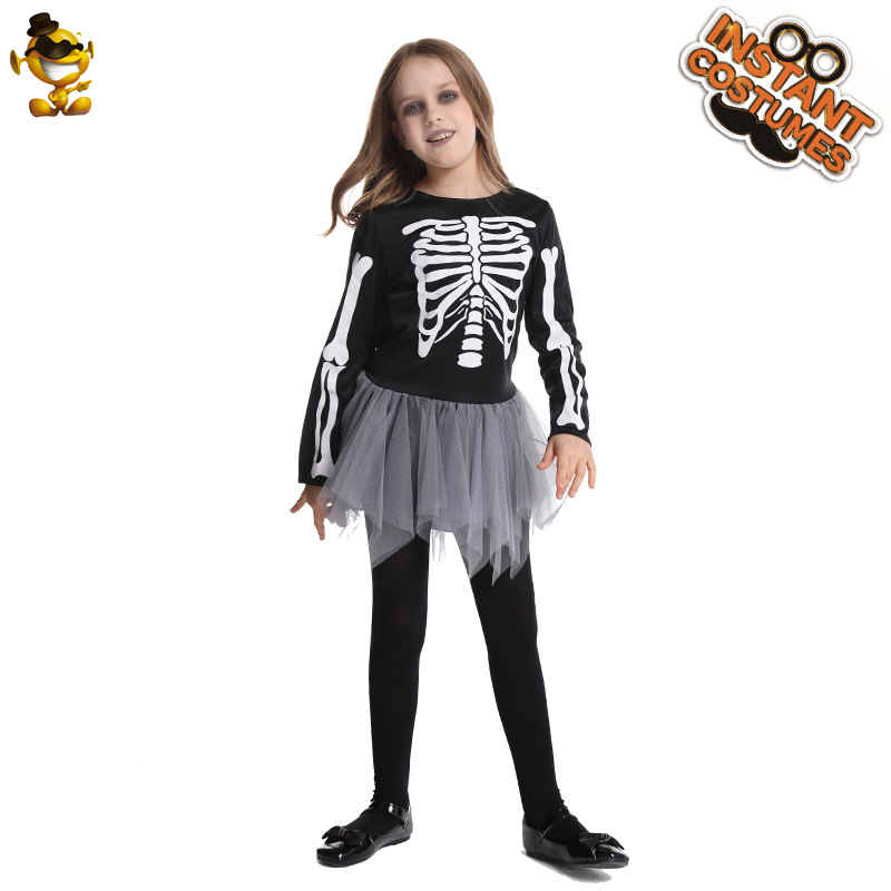 De Halloween de Los Niños del hueso fantasma vestido cráneo Cosplay mascarada partido la etapa traje rendimiento image 6