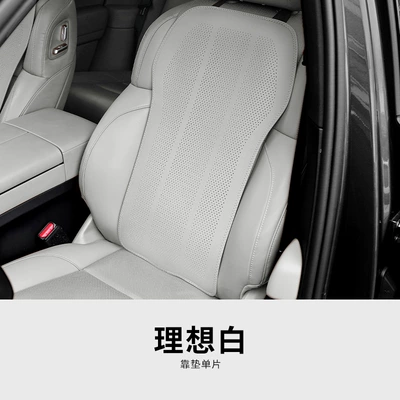 Seat Cushion, Universal for All | Seat cushion, seat cover - perforated-backrest-tesla-white-single-pack-63cm40cm