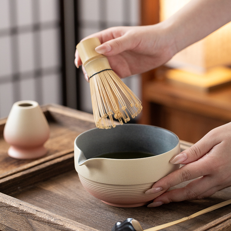 日本製抹茶ボウル、抹茶陶器茶碗、宋代茶道具、茶杯、泡立て器、抹茶ブラシ、茶筅セット|undefined