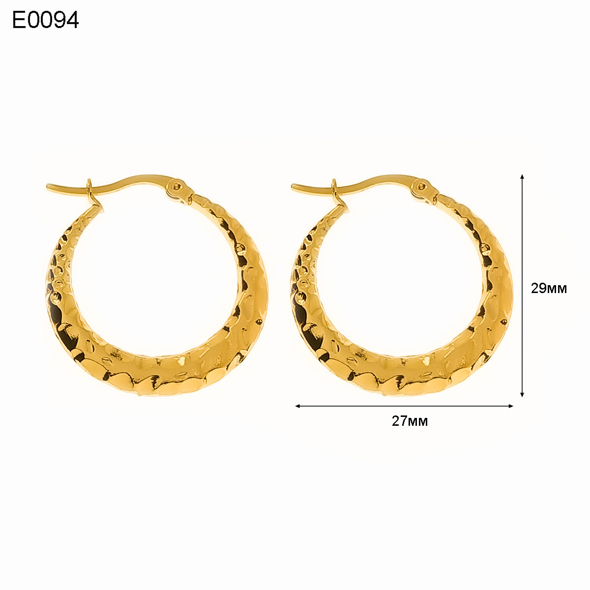 13g Weight Titanium Steel Ear Needle Material Earrings Classification 1 Pair Quantity Holiday, Daily Occasion Titanium Steel Material U Shape, Geometric, Round Pattern Women's Gender Plating Design Basic, Simple Style, Classic Style Style 1 Pair Basic Simple Style Classic Style U Shape Geometric Round Plating Titanium Steel Earrings 14