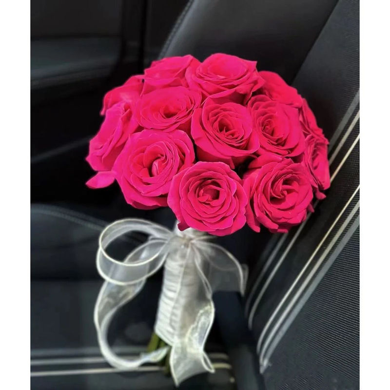 新款中式韩式高级婚礼新娘手捧花仿真手捧花高端玫瑰结婚订婚手捧|undefined