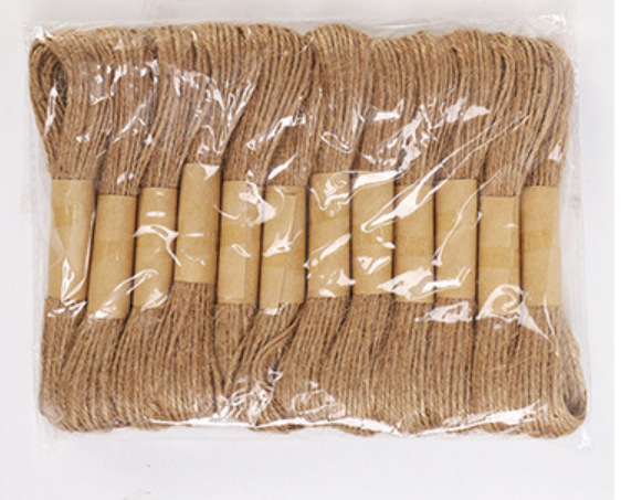 1mm * 10M cuerda de cáñamo de color DIY tejido a mano estilo retro foto clip yute cuerda 12 piezas Precio