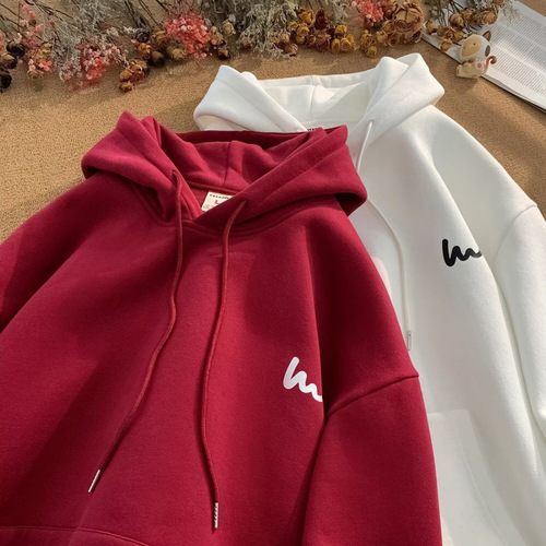 250g Heavyweight Hooded Sweatshirt for Men - Autumn/Winter Version, Loose American Style Fall Hooded Sweatshirt for Boys - Men's Outerwear