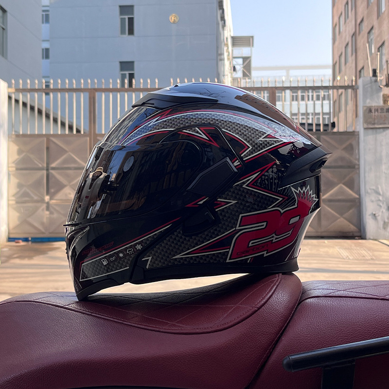 JIEKAI 3C certificado casco de motocicleta para hombres y mujeres casco completo de motocicleta casco de exposición Bluetooth casco de coche eléctrico