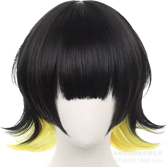 Blue Prison Cosplay Bee Music Back Anime Wig Anti-Curling Double Stitching Simulation Comfortable Headgear in Stock Wholesale - photo 2