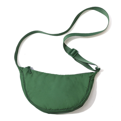 U family's same style fitting room dumpling bag crossbody bag lightweight small bag nylon cloth clip cotton bag shoulder bag 457244