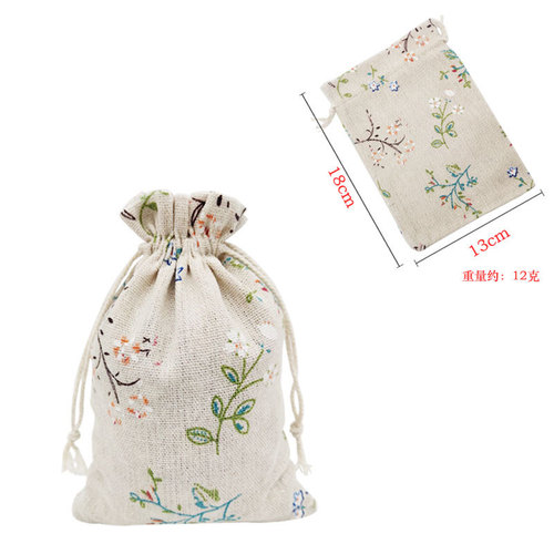 Manufacturer wholesale mosquito repellent sachet bag printed cotton bundle pocket cotton sack bag Chinese herbal sachet packaging empty bag