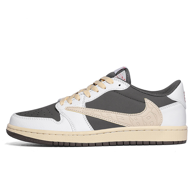 Fábrica de venta directa de Putian AJ zapatos de hombre de alto perfil marrón oscuro barbado zapatos de skate de mujer negro y blanco panda zapatos deportivos casuales mujeres