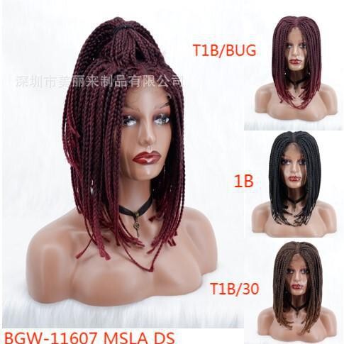 Cross-border African Dirty Braid Front lace Front lace Braid Wig Braided Wig Hair Set Braided lace w