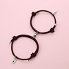 Magnetic bracelet for beloved suitable for men and women, woven accessory, wholesale