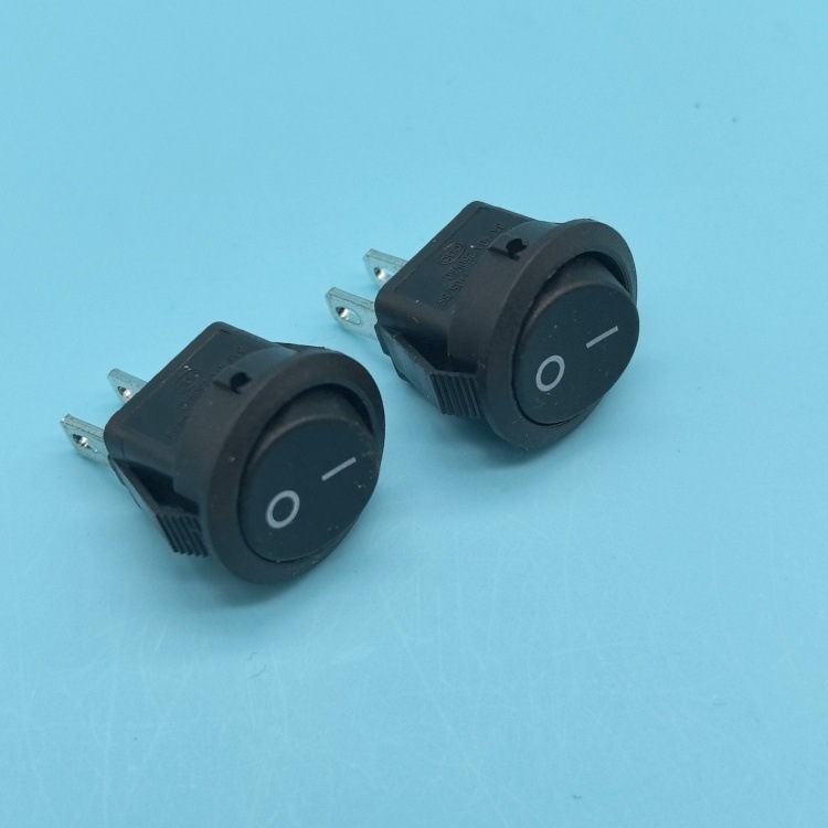 RS601H2 圆形开关 直径16.5 两脚两档 船形跷板开关 电源按钮