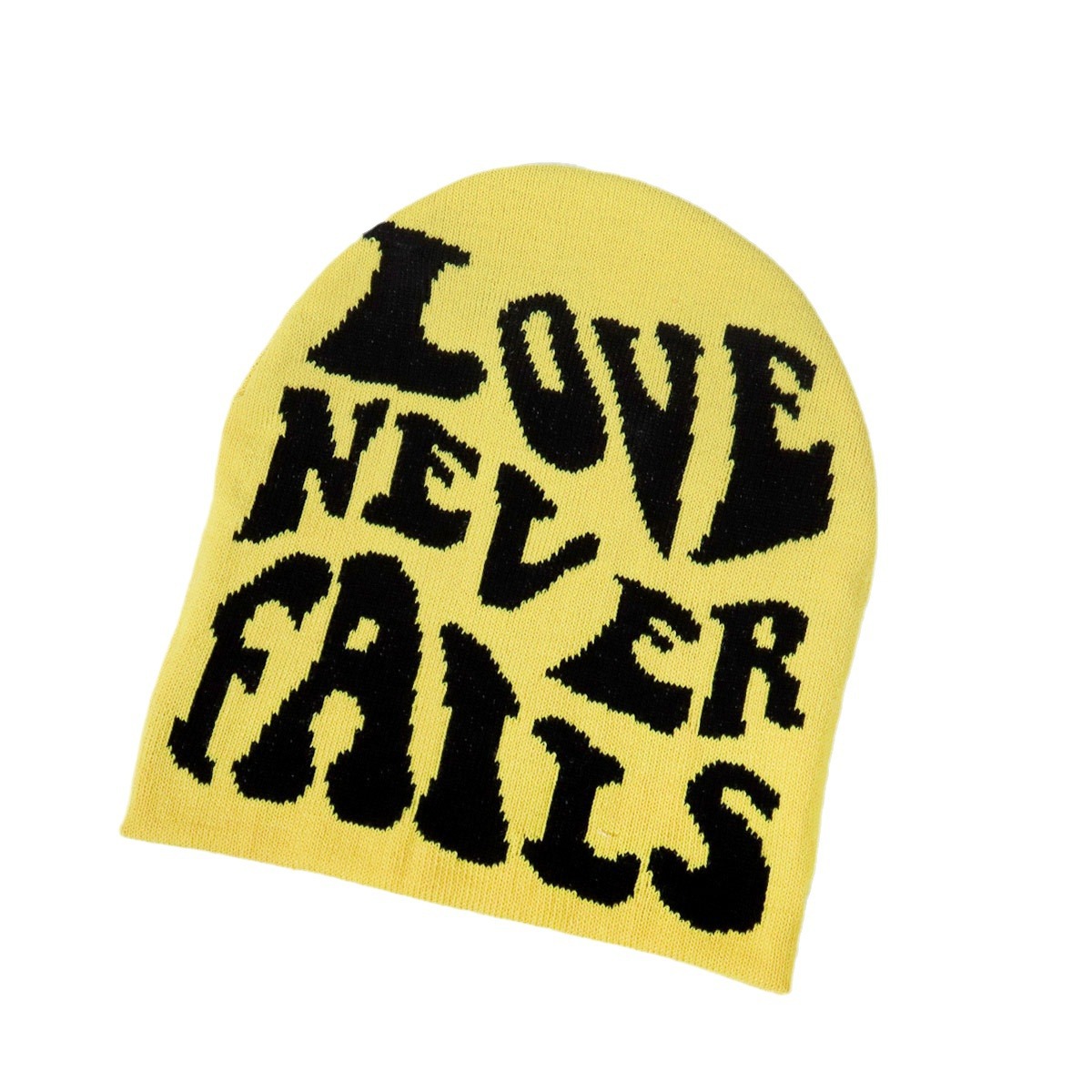 Unisex Mitmevärviline lihtne disain kõike casual WE kirjaga ühepoolne kootud müts trend soe_voghion.com