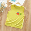 Summer children's vest, face mask, T-shirt suitable for men and women, top with cups, long-sleeve