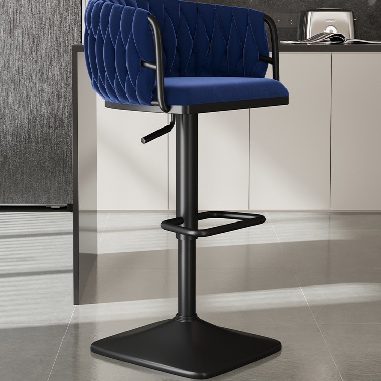 Silla de bar giratoria alta, silla de bar con envío gratuito, silla de bar de alta gama, delante, silla alta de moda, taburete de bar image 29