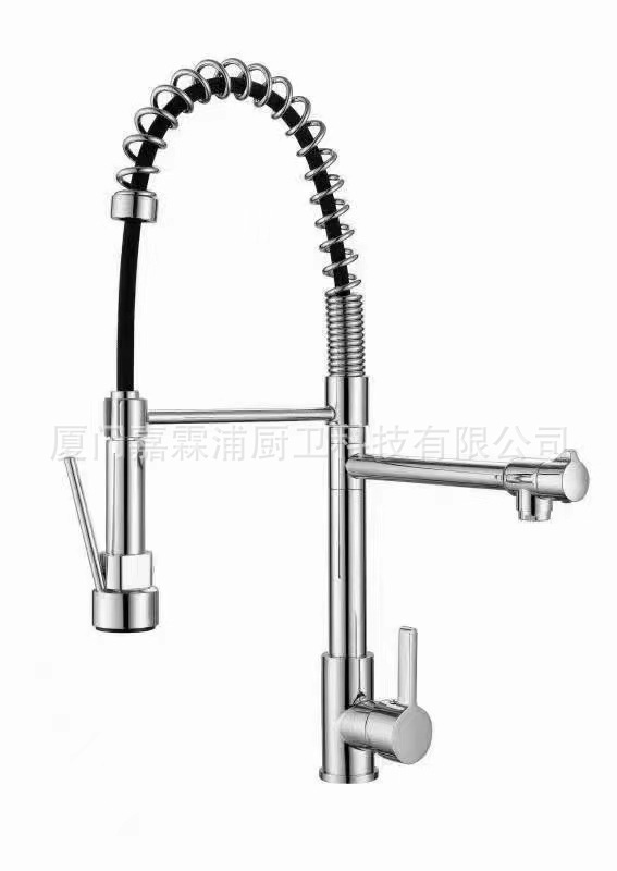 Cross-border bestseller American kitchen pull-out faucet, splash-proof spray washing vegetable sink, pull-out faucet for household use undefined