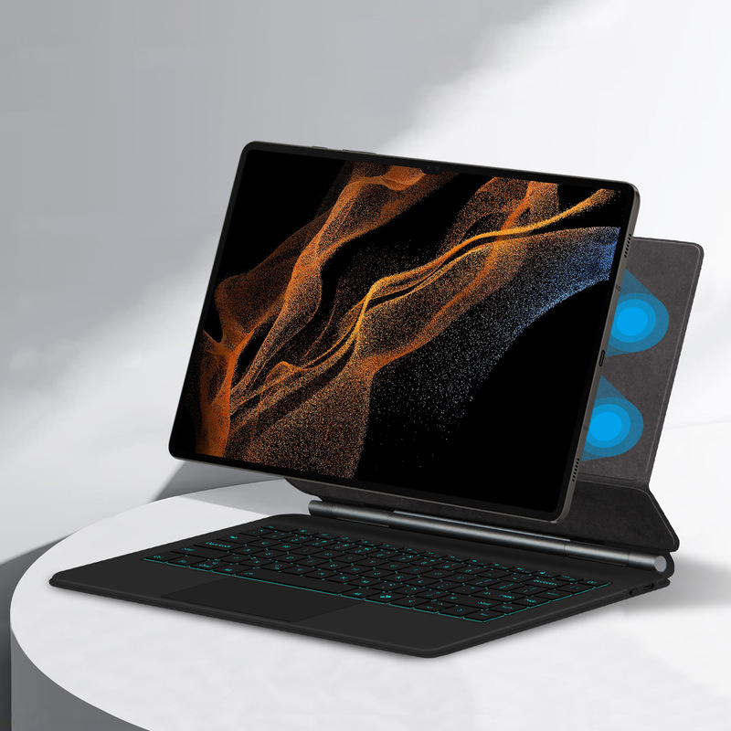 Suitable for Samsung Galaxy Tab S8/9/10 Ultra Tablet Magnetic Suspension Magic Keyboard Protective Case