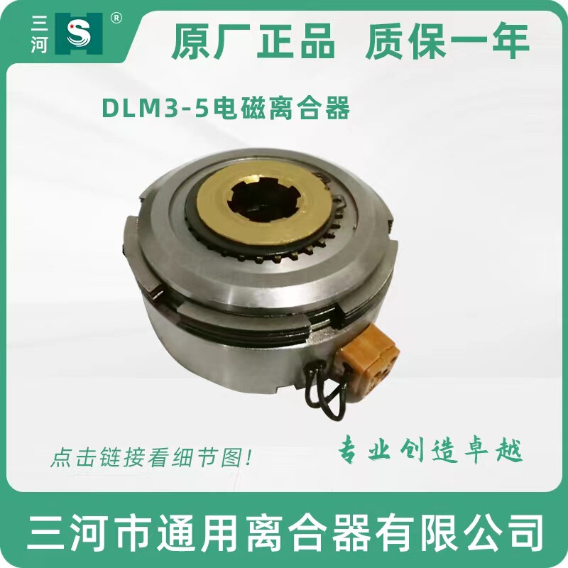 Electromagnetic Clutch Dlm3-5 Wear-Resistant Friction Plate Clutch Durable Machine Tool Feed Transmission Magnetic Powder Clutch