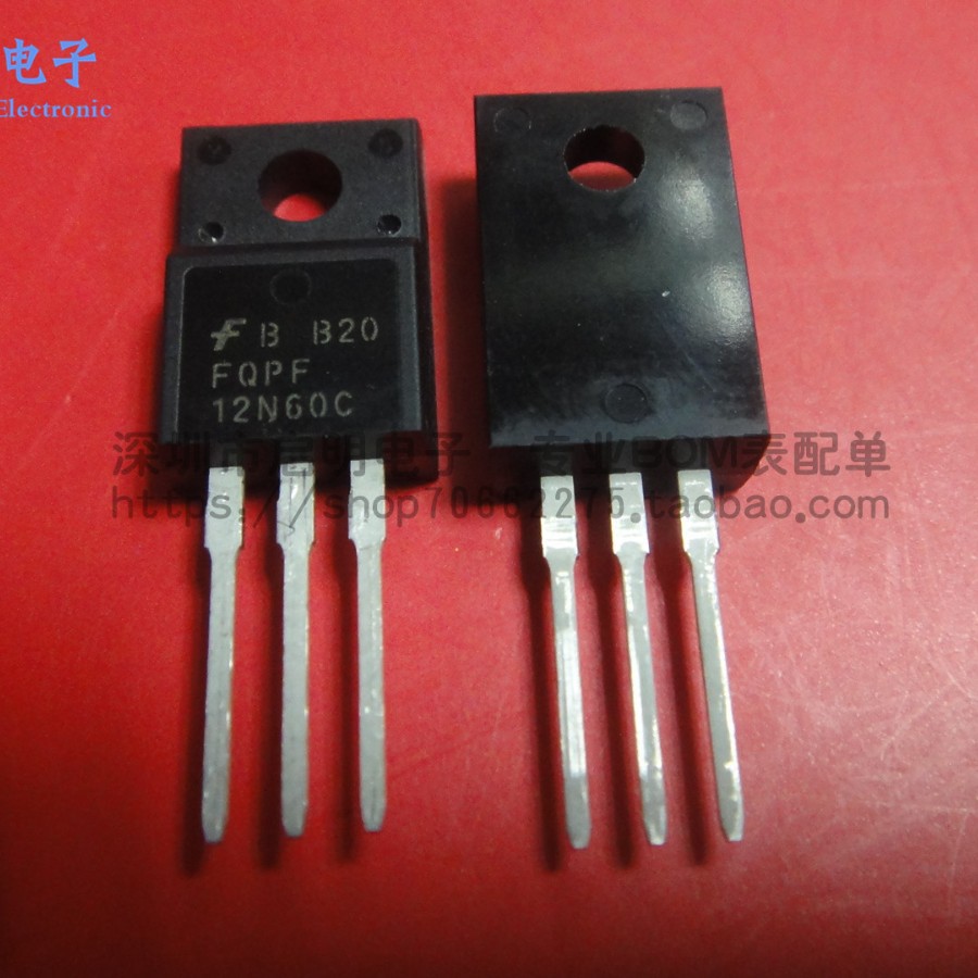 全新 FQPF12N60C 12N60 直插TO-220F 12A/600V N沟道 MOS场效应管