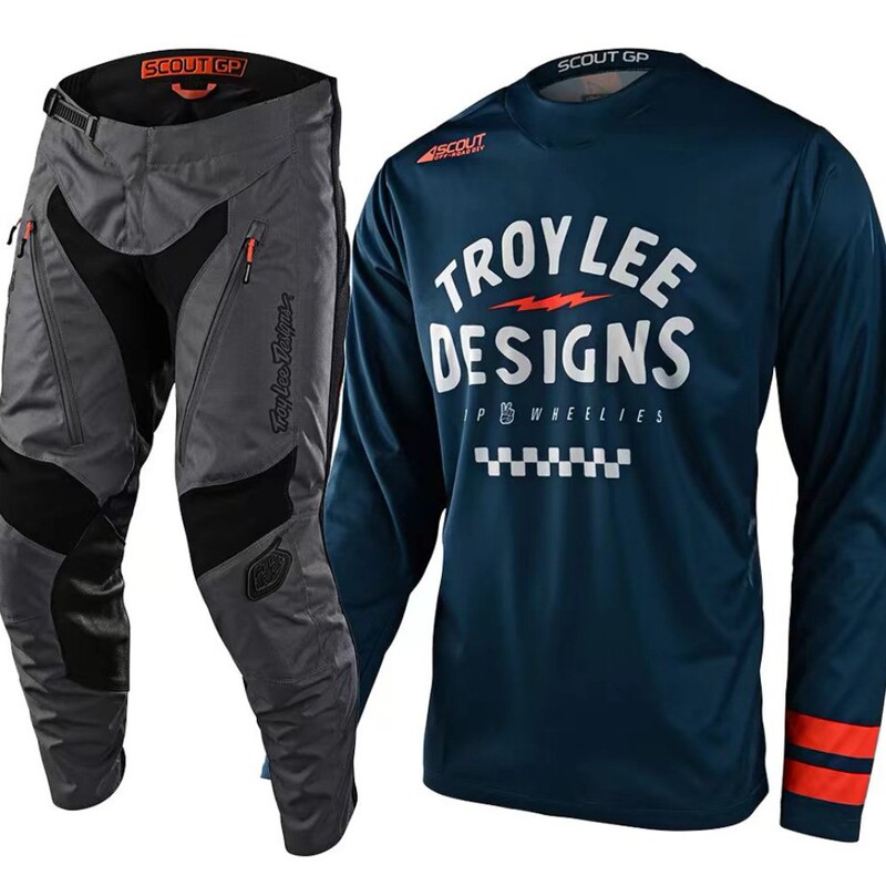 Downhill Clothing, Mountain Bike Riding Clothing, Men's and Women's Suits, Moisture-Wicking Off-Road Motorcycle Racing Clothing, Street Bike Quick-Drying Long-Sleeved Clothing