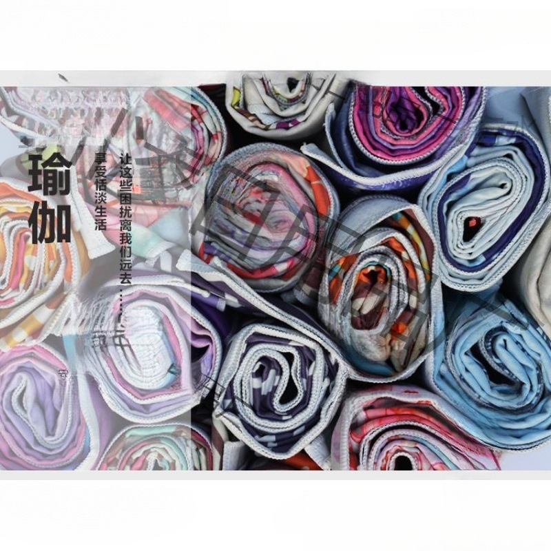 Toalla de yoga antideslizante gruesa impresa manta de yoga toalla de yoga absorción de sudor toalla de yoga